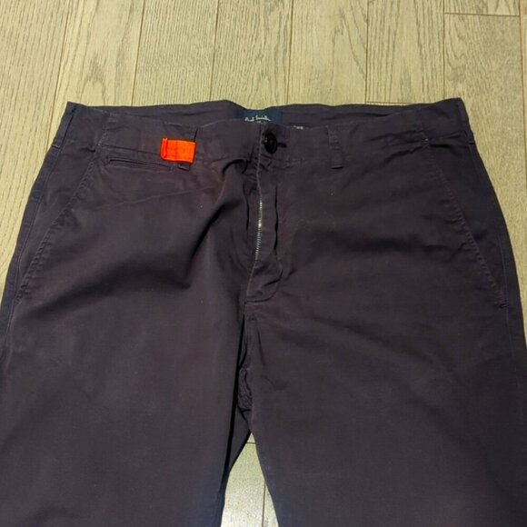 Men's Paul Smith Eggplant Purple Chinos - Size 32R In Excellent Condition - Picture 3 of 8